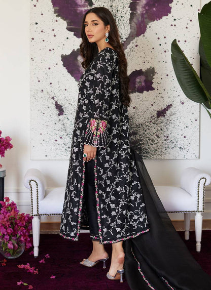Farah Talib Aziz | Luna Eid Collection 24 | VITTORIA BLACK - Pakistani Designer Dress - by Farah Talib Aziz | Type: Luxury - 100% Original at Saira Sultan