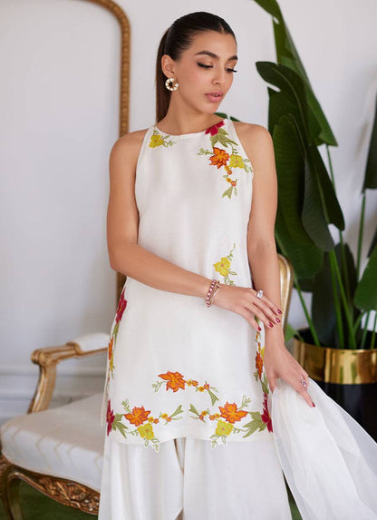 Farah Talib Aziz | Luna Eid Collection 24 | JULIET IVORY - Pakistani Designer Dress - by Farah Talib Aziz | Type: Luxury - 100% Original at Saira Sultan
