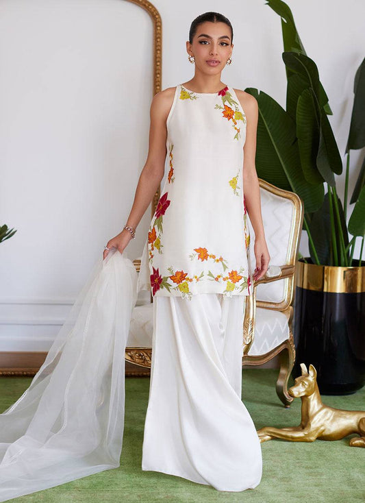 Farah Talib Aziz | Luna Eid Collection 24 | JULIET IVORY - Pakistani Designer Dress - by Farah Talib Aziz | Type: Luxury - 100% Original at Saira Sultan