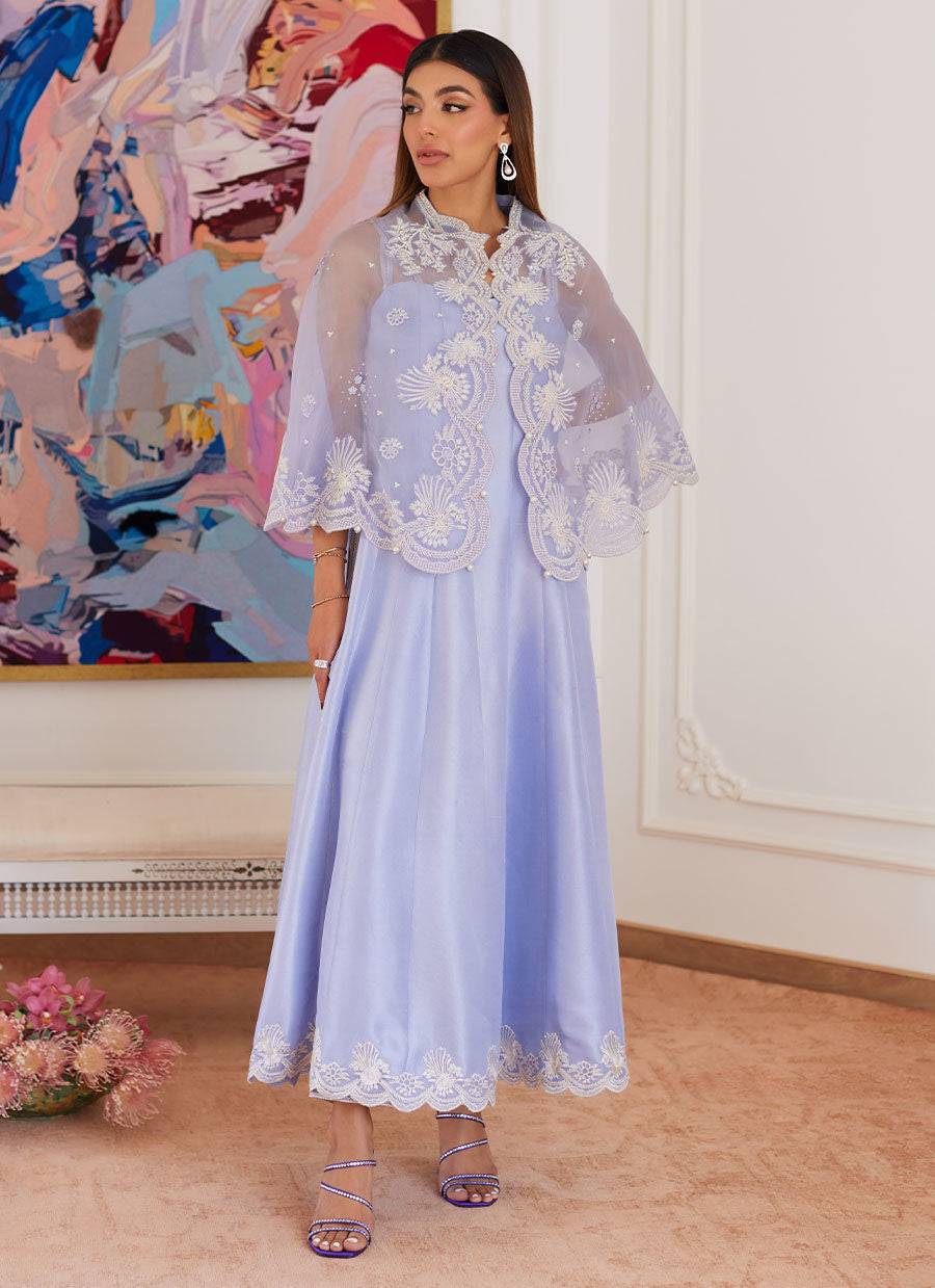 Farah Talib Aziz | Luna Eid Collection 24 | FLEUR LAVENDER - Pakistani Designer Dress - by Farah Talib Aziz | Type: Luxury - 100% Original at Saira Sultan