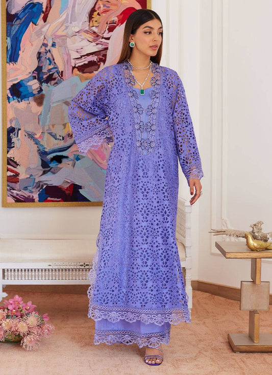 Farah Talib Aziz | Luna Eid Collection 24 | EVANTHIA PERIWINKLE - Pakistani Designer Dress - by Farah Talib Aziz | Type: Luxury - 100% Original at Saira Sultan
