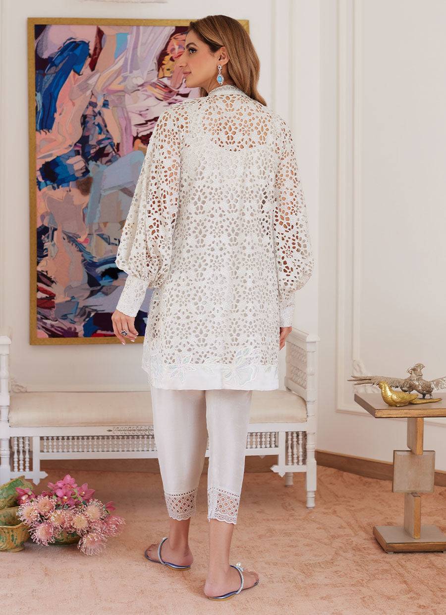 Farah Talib Aziz | Luna Eid Collection 24 | OPHELIA IVORY - Pakistani Designer Dress - by Farah Talib Aziz | Type: Luxury - 100% Original at Saira Sultan