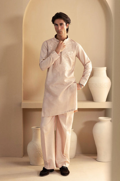 Annus Abrar | Eid Elemental Festive | Mahboud S Powder Peach Cotton Net