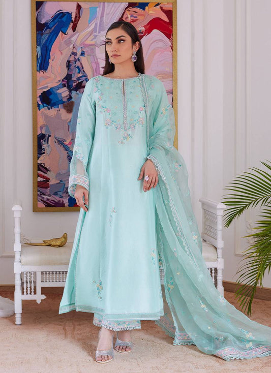 Farah Talib Aziz | Luna Eid Collection 24 | AURELLA MINT - Pakistani Designer Dress - by Farah Talib Aziz | Type: Luxury - 100% Original at Saira Sultan