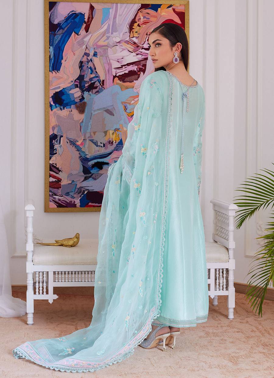 Farah Talib Aziz | Luna Eid Collection 24 | AURELLA MINT - Pakistani Designer Dress - by Farah Talib Aziz | Type: Luxury - 100% Original at Saira Sultan