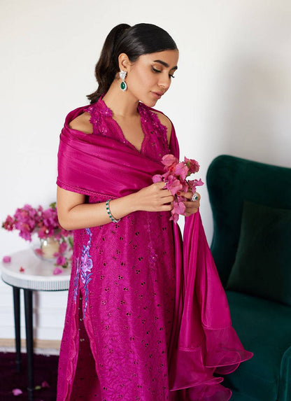 Farah Talib Aziz | Luna Eid Collection 24 | CLARIENE HOT PINK - Pakistani Designer Dress - by Farah Talib Aziz | Type: Luxury - 100% Original at Saira Sultan