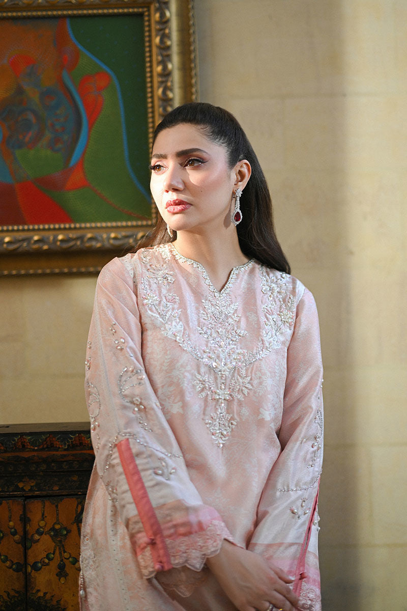 Ansab Jahangir | Digital Silk | Camira Shirt and Dupatta - Pakistani Designer Dress - by Ansab Jahangir - Type : Ladies Clothes - 100% Original at Saira Sultan