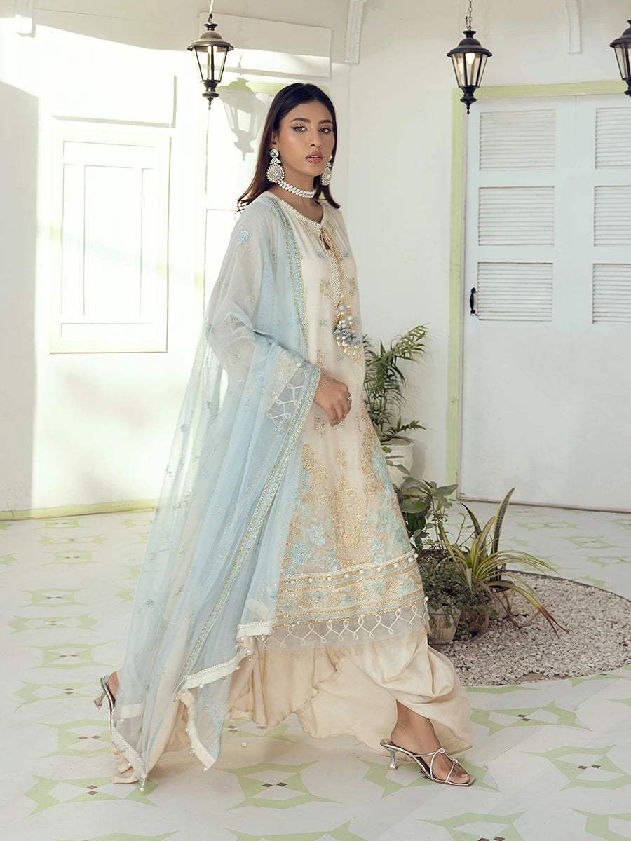 Salitex | Signature Festive Chiffon | SUNW6NO005UT XL Off White Cotton Net