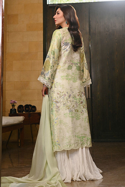 Ansab Jahangir | Digital Silk | Lyra Shirt and Dupatta - Pakistani Designer Dress - by Ansab Jahangir - Type : Ladies Clothes - 100% Original at Saira Sultan