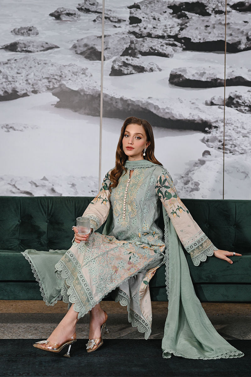 Ansab Jahangir | Knots and Bonds Ramadan Edit 25 | Clarence XL Ice Blue Schiffli