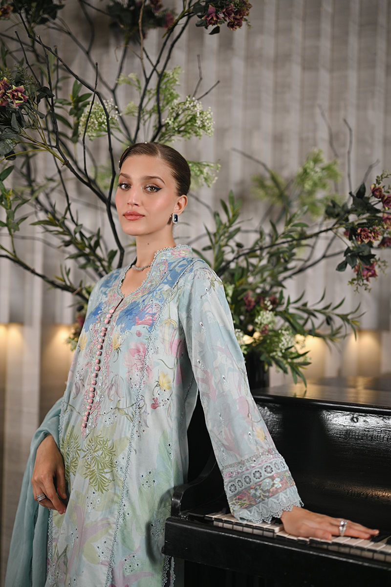 Ansab Jahangir | Knots and Bonds Ramadan Edit 25 | Quentin L Ice Blue Schiffli