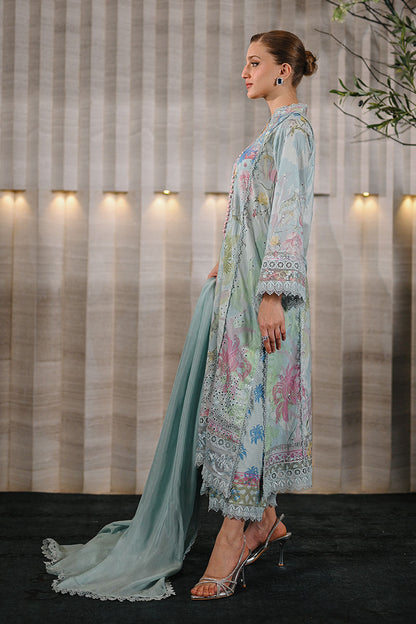 Ansab Jahangir | Knots and Bonds Ramadan Edit 25 | Quentin XL Ice Blue Schiffli