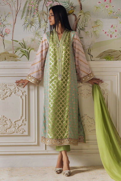 Annus Abrar | Elemental Festive | Nishba (Shirt, Pants and Dupatta) - Pakistani Designer Dress - by Annus Abrar - Type : Ladies Clothes - 100% Original at Saira Sultan