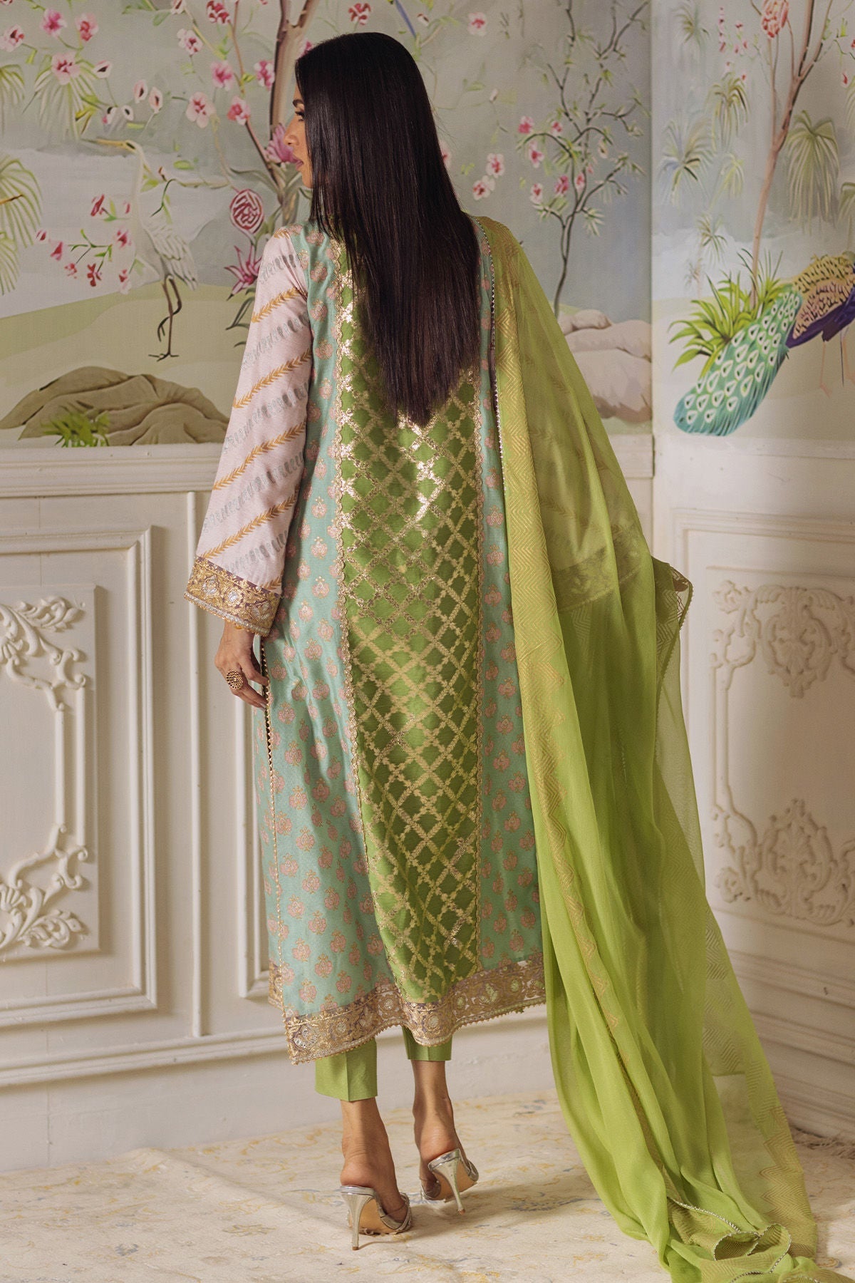 Annus Abrar | Elemental Festive | Nishba (Shirt, Pants and Dupatta) - Pakistani Designer Dress - by Annus Abrar - Type : Ladies Clothes - 100% Original at Saira Sultan