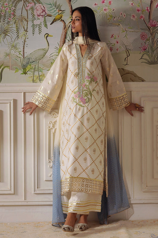 Annus Abrar | Elemental Festive | Fasila (Shirt, Pants and Dupatta) - Pakistani Designer Dress - by Annus Abrar - Type : Ladies Clothes - 100% Original at Saira Sultan
