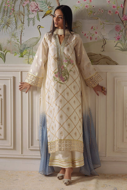 Annus Abrar | Elemental Festive | Fasila (Shirt, Pants and Dupatta) - Pakistani Designer Dress - by Annus Abrar - Type : Ladies Clothes - 100% Original at Saira Sultan
