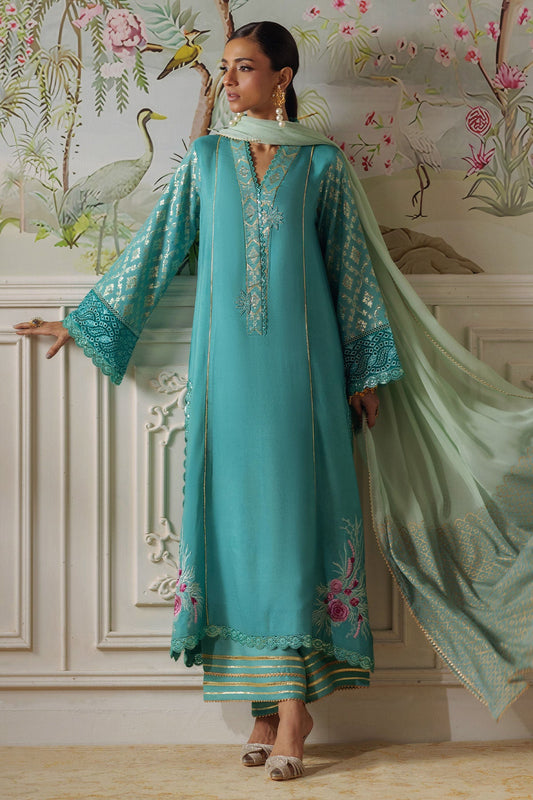 Annus Abrar | Elemental Festive | Reshaal (Shirt, Pants and Dupatta) - Pakistani Designer Dress - by Annus Abrar - Type : Ladies Clothes - 100% Original at Saira Sultan