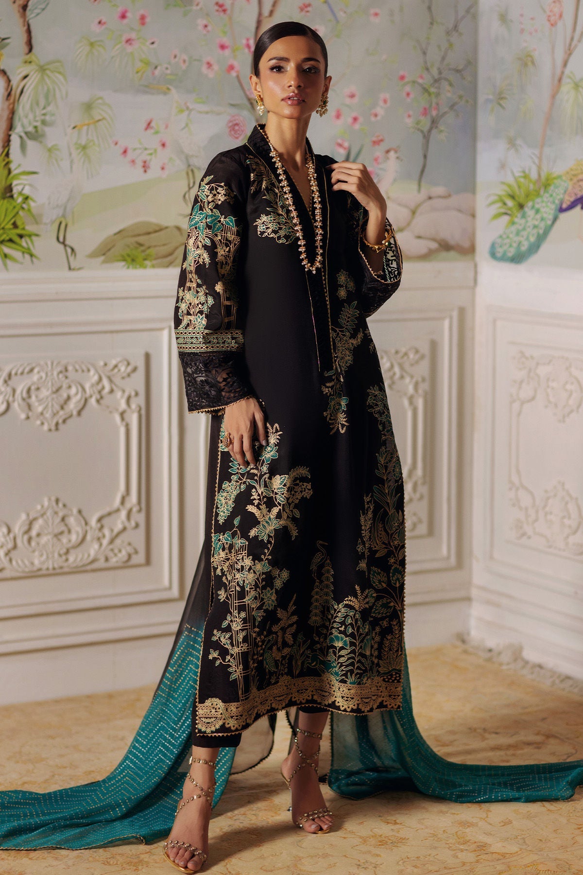 Annus Abrar | Elemental Festive | Renaab (Shirt, Pants and Dupatta) - Pakistani Designer Dress - by Annus Abrar - Type : Ladies Clothes - 100% Original at Saira Sultan