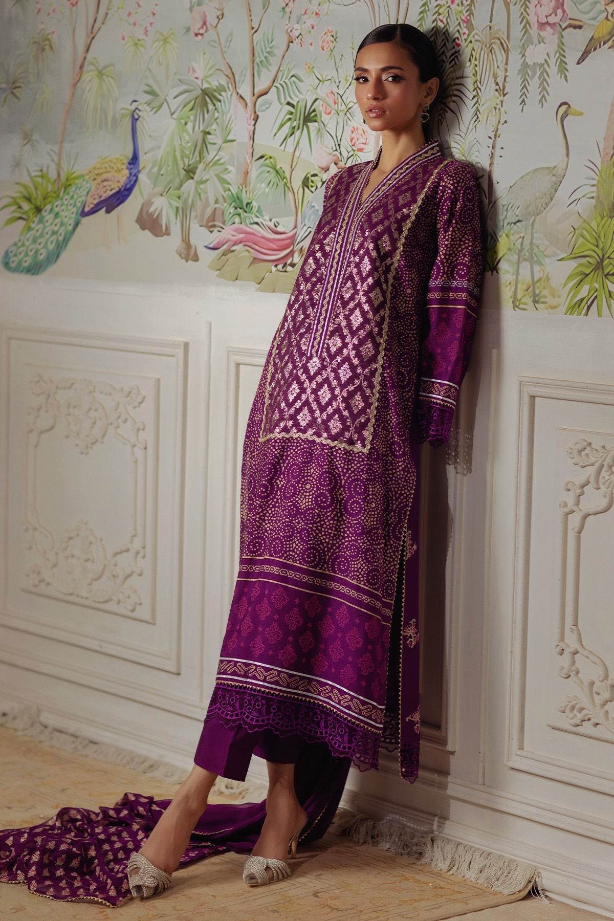 Annus Abrar | Elemental Festive | Hurmia (Shirt, Pants and Dupatta) - Pakistani Designer Dress - by Annus Abrar - Type : Ladies Clothes - 100% Original at Saira Sultan