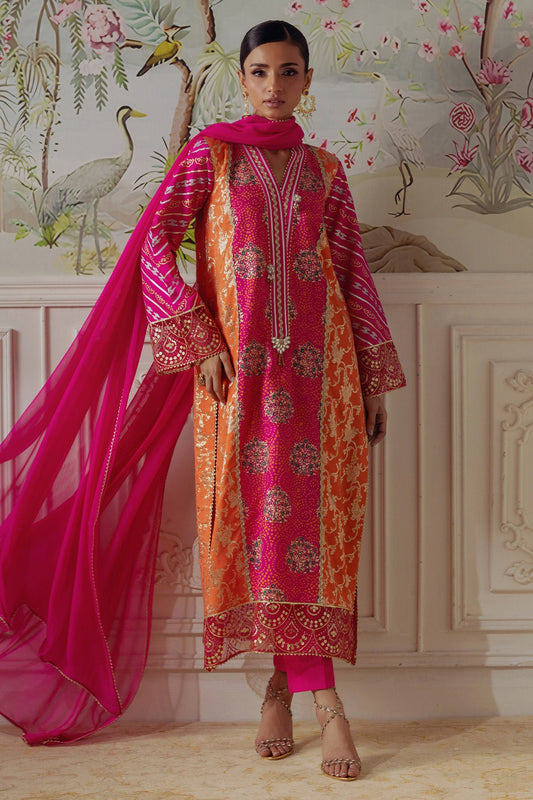 Annus Abrar | Elemental Festive | Rumniya (Shirt, Pants and Dupatta) - Pakistani Designer Dress - by Annus Abrar - Type : Ladies Clothes - 100% Original at Saira Sultan