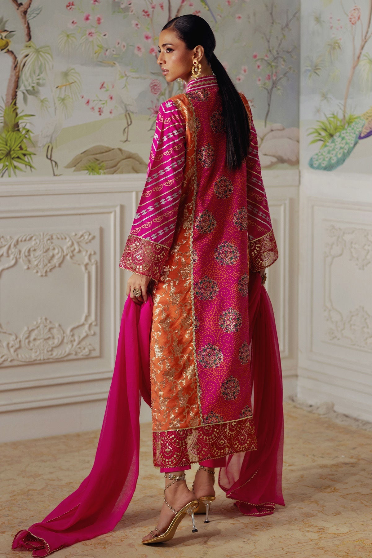 Annus Abrar | Elemental Festive | Rumniya (Shirt, Pants and Dupatta) - Pakistani Designer Dress - by Annus Abrar - Type : Ladies Clothes - 100% Original at Saira Sultan