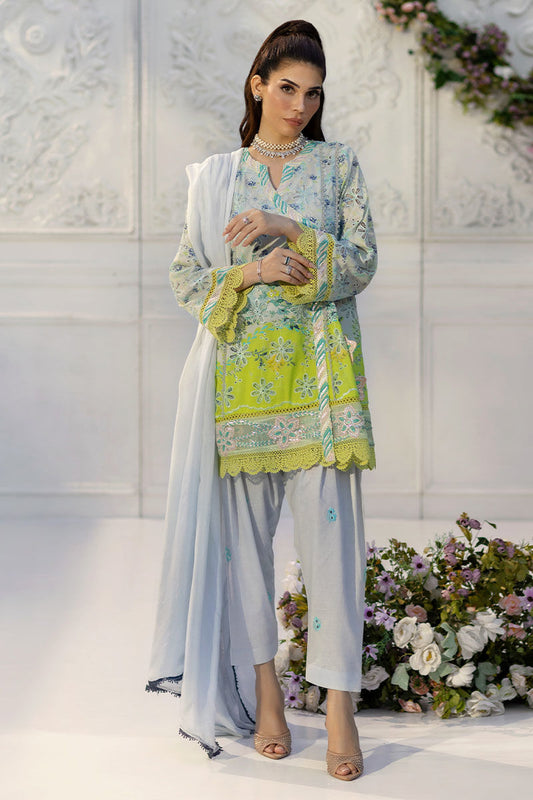 Ansab Jahangir | Wien Family Edit 25 | Kaira XS Ice Blue Schiffli
