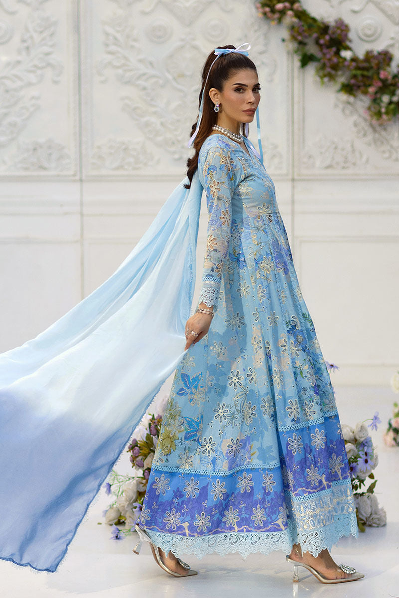 Ansab Jahangir | Wien Family Edit 25 | Zaynah M Sky Blue Schiffli