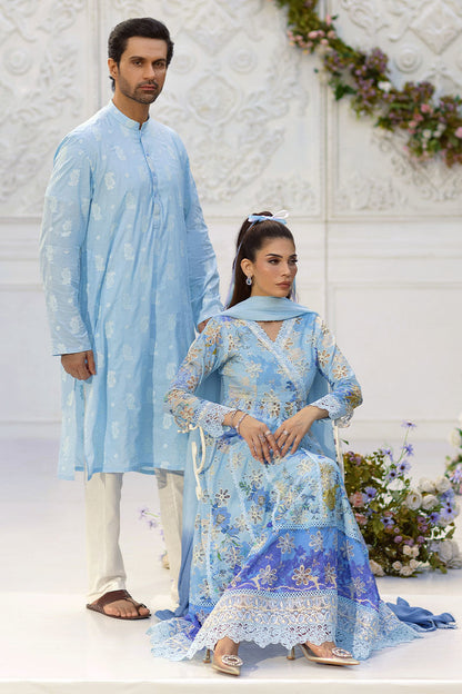 Ansab Jahangir | Wien Family Edit 25 | Zaynah L Sky Blue Schiffli