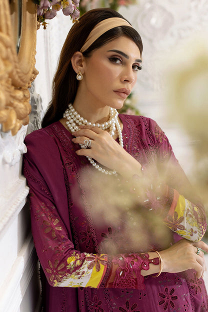 Ansab Jahangir | Wien Family Edit 25 | Zahira M Burgundy Schiffli