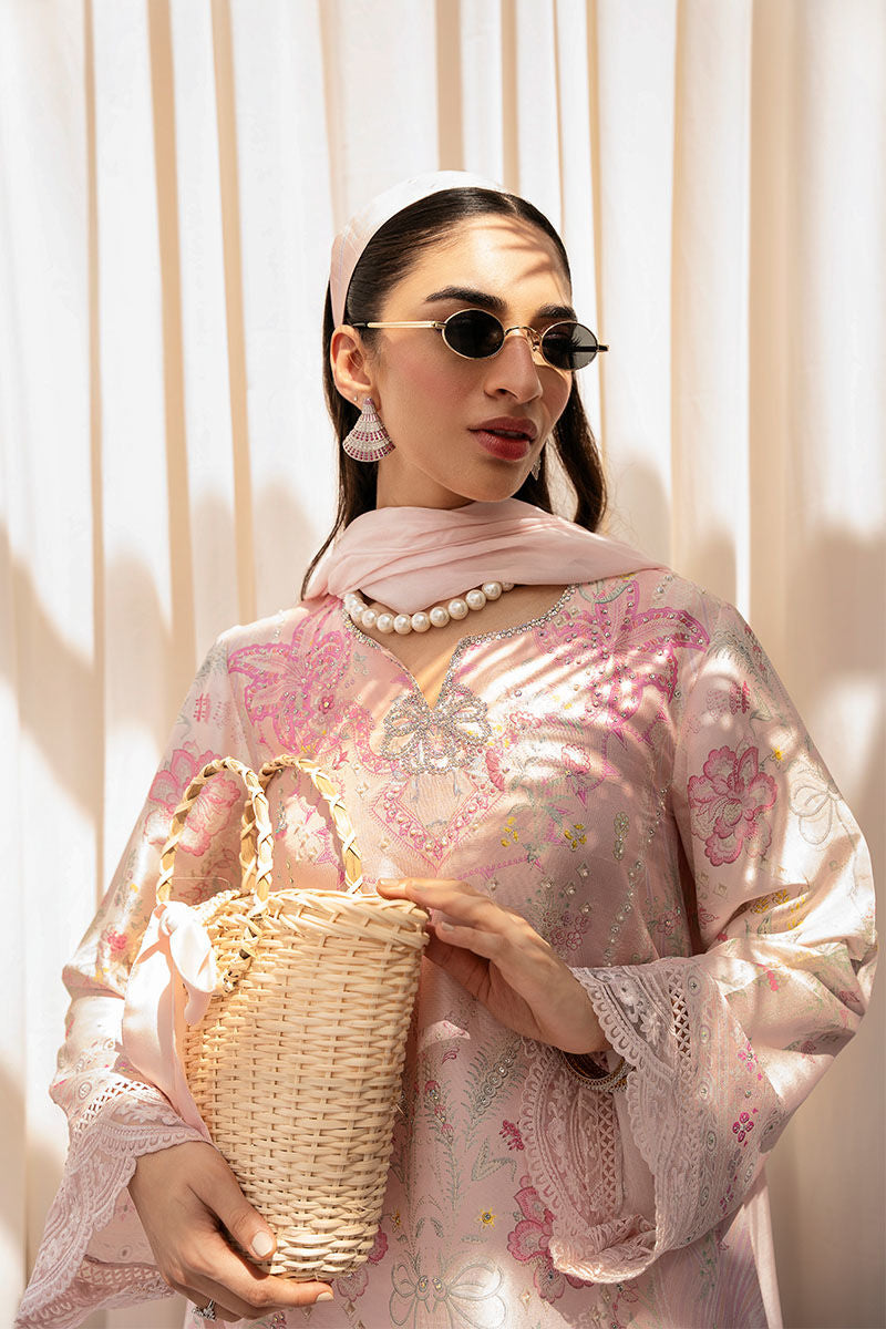 Ansab Jahangir | Digital Silk | Mahira Shirt And Dupatta - Pakistani Designer Dress - by Ansab Jahangir - Type : Ladies Clothes - 100% Original at Saira Sultan
