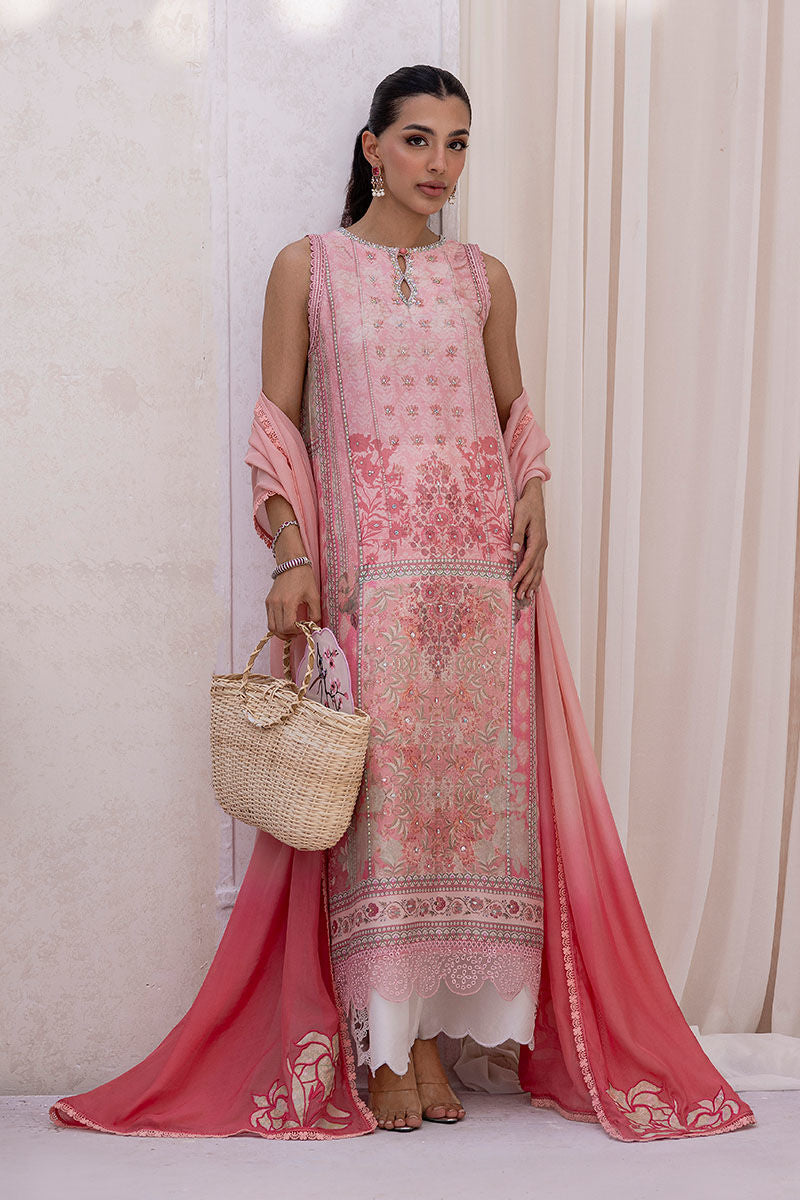 Ansab Jahangir | Digital Silk | Zoya Shirt And Dupatta - Pakistani Designer Dress - by Ansab Jahangir - Type : Ladies Clothes - 100% Original at Saira Sultan