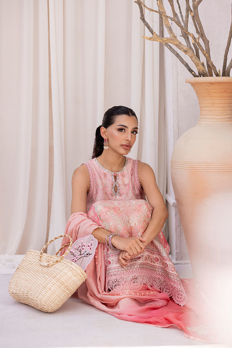 Ansab Jahangir | Digital Silk | Zoya Shirt And Dupatta - Pakistani Designer Dress - by Ansab Jahangir - Type : Ladies Clothes - 100% Original at Saira Sultan
