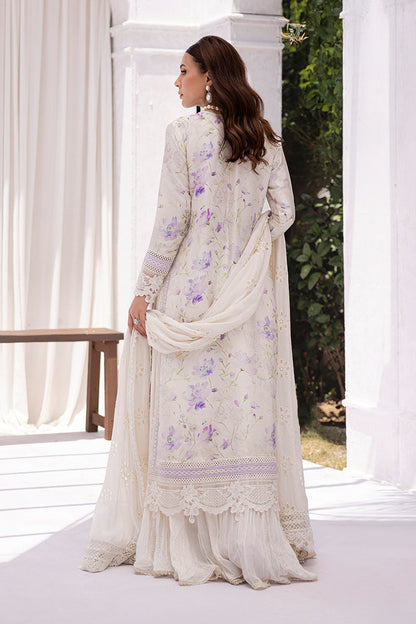 Ansab Jahangir | Digital Silk | Lila Shirt And Dupatta - Pakistani Designer Dress - by Ansab Jahangir - Type : Ladies Clothes - 100% Original at Saira Sultan