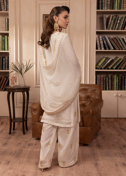 Sahane | Elyssa Festive Chiffon | CT-19005 Perle - ELYSSA S Off White Chiffon