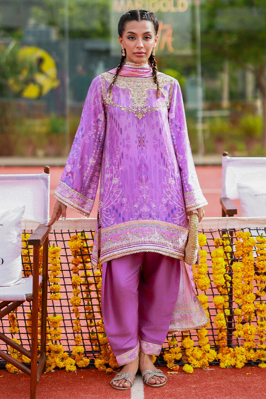 Ansab Jahangir | Marigold and Gota | Maeryn - Pakistani Designer Dress - by Ansab Jahangir - Type : Ladies Clothes - 100% Original at Saira Sultan