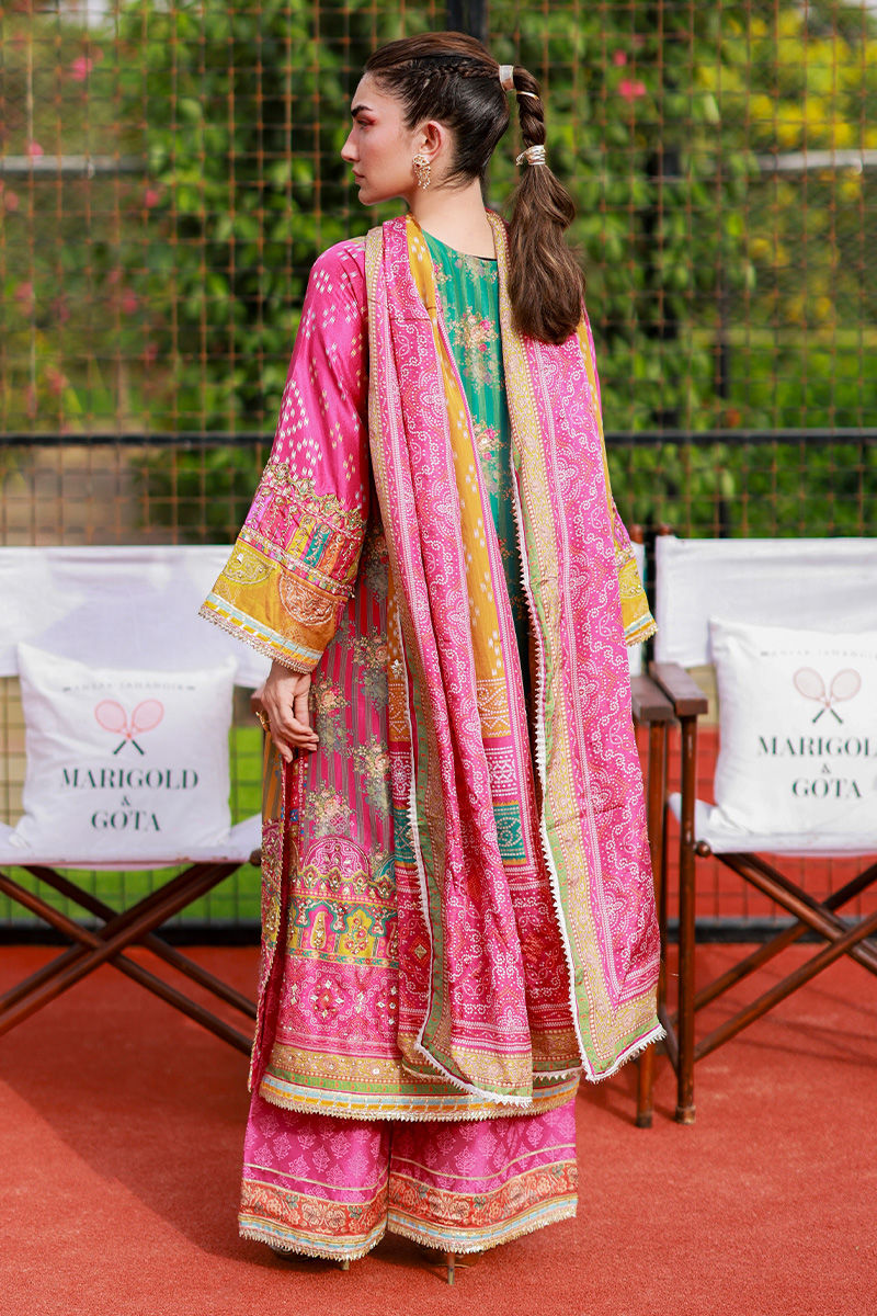 Ansab Jahangir | Marigold and Gota | Elif - Pakistani Designer Dress - by Ansab Jahangir - Type : Ladies Clothes - 100% Original at Saira Sultan