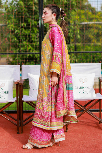 Ansab Jahangir | Marigold and Gota | Elif - Pakistani Designer Dress - by Ansab Jahangir - Type : Ladies Clothes - 100% Original at Saira Sultan