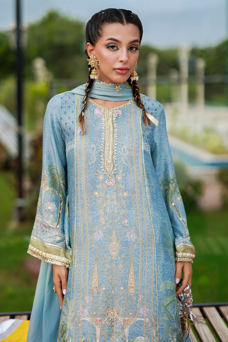 Ansab Jahangir | Digital Silk | Maheera - Pakistani Designer Dress - by Ansab Jahangir - Type : Ladies Clothes - 100% Original at Saira Sultan