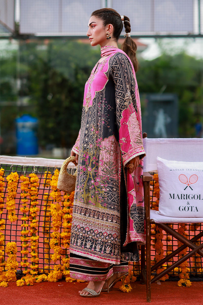 Ansab Jahangir | Marigold and Gota | Laraib - Pakistani Designer Dress - by Ansab Jahangir - Type : Ladies Clothes - 100% Original at Saira Sultan