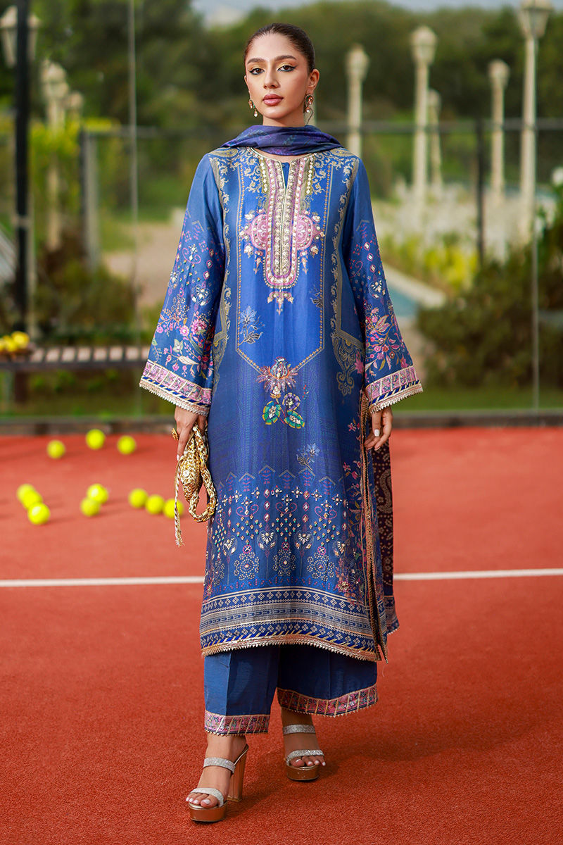 Ansab Jahangir | Digital Silk | Aroosha - Pakistani Designer Dress - by Ansab Jahangir - Type : Ladies Clothes - 100% Original at Saira Sultan