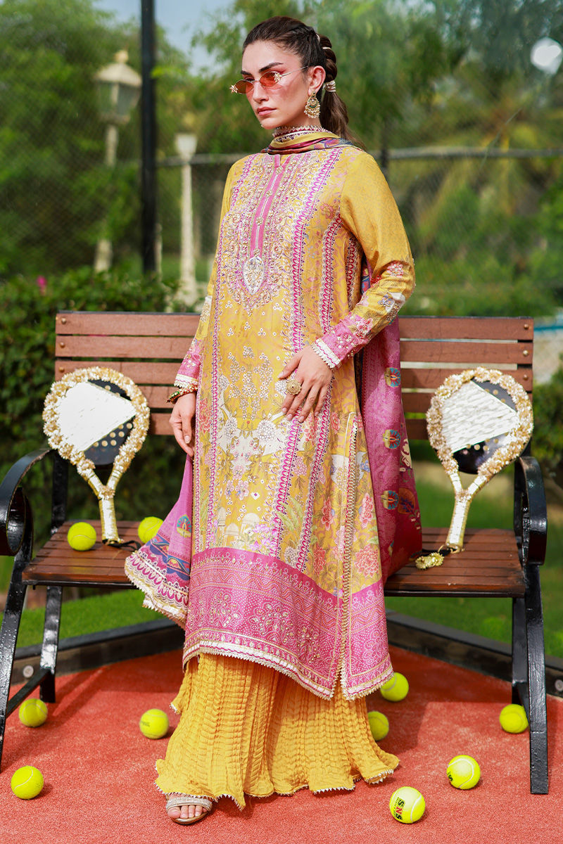 Ansab Jahangir | Marigold and Gota | Aveline - Pakistani Designer Dress - by Ansab Jahangir - Type : Ladies Clothes - 100% Original at Saira Sultan