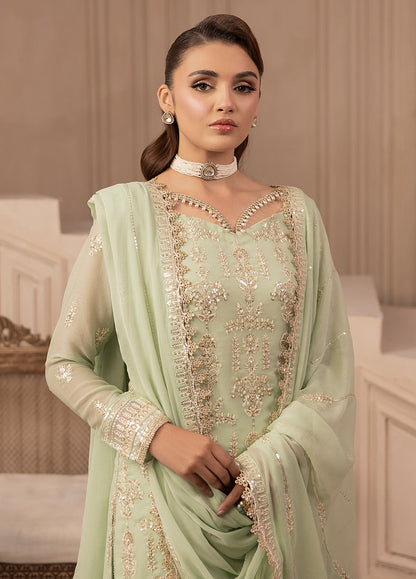 Sahane | Elyssa Festive Chiffon | CT-19004 Emera - ELYSSA L Mint Green Chiffon
