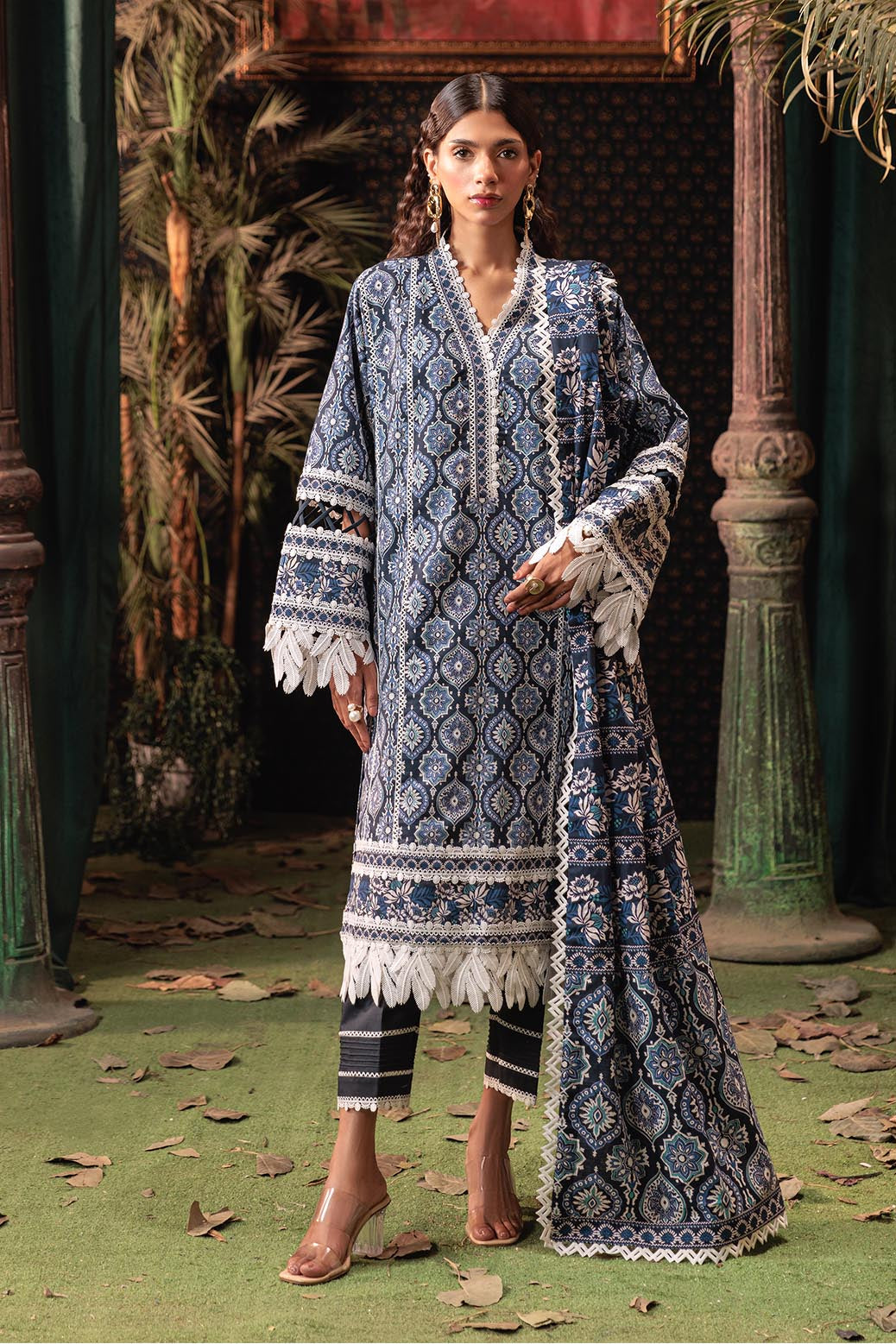 Bonanza Satrangi | Aqua Pearl 3 Pc (2W24P3P275) Blue