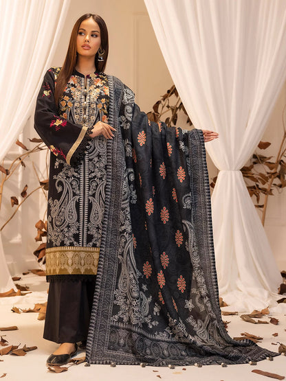 Salitex | Khaddar 24 | K-01 XL Black Khaddar