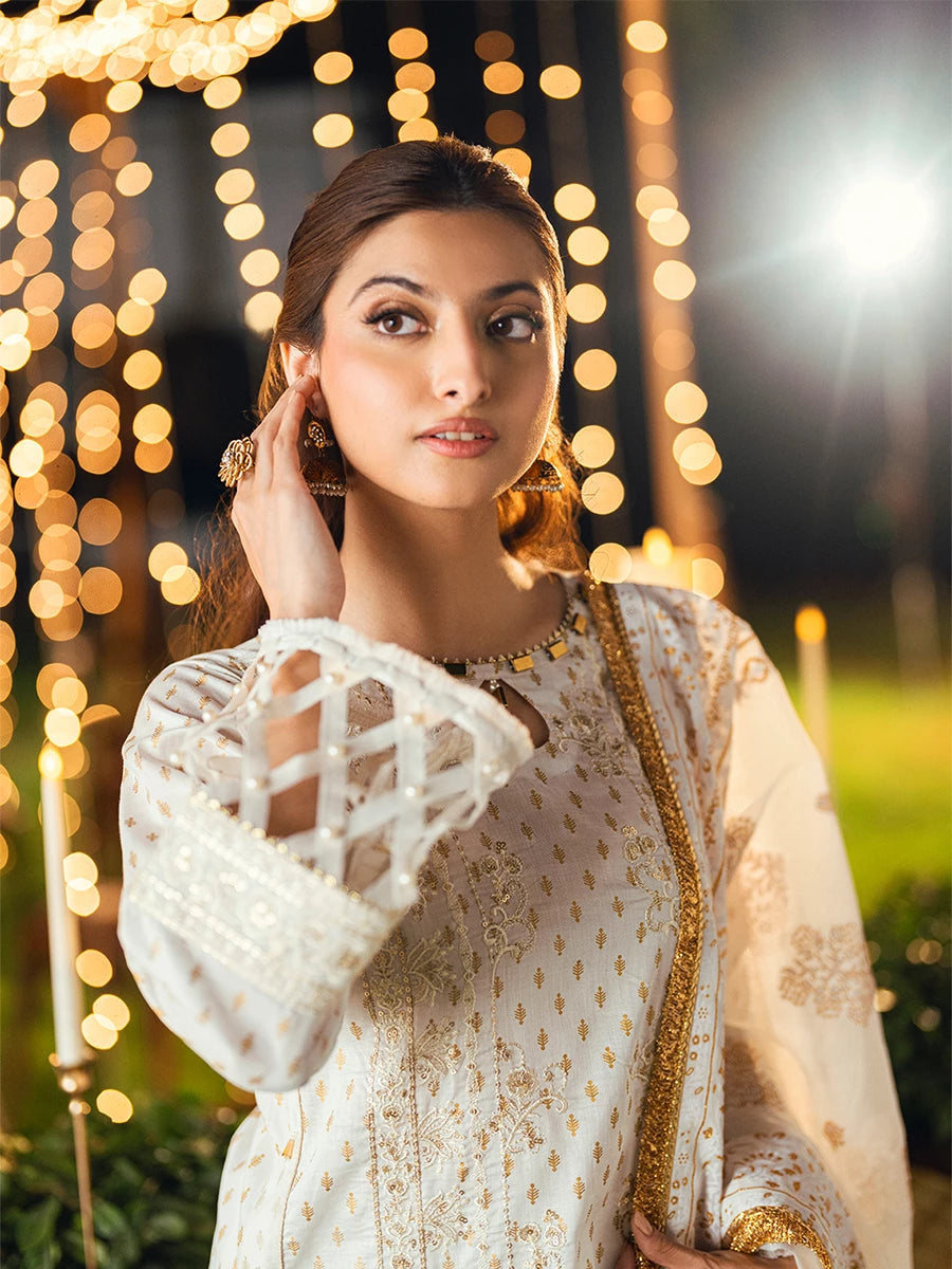 Salitex | Signature Festive Chiffon | UNS25WW004UT M Ivory Cambric