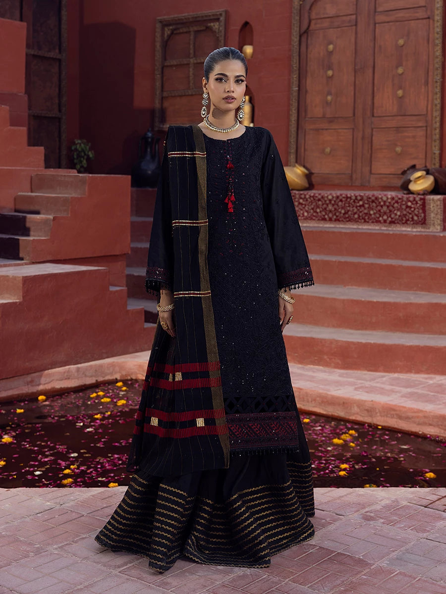 Salitex | Signature Festive Chiffon | SUNW6JI022UT XS Black Yarn Dyed