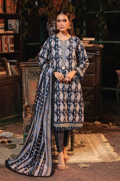 Bonanza Satrangi | Blooming 3 Pc (2W24P3P077) Blue
