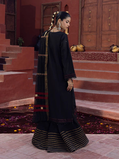 Salitex | Signature Festive Chiffon | SUNW6JI022UT S Black Yarn Dyed