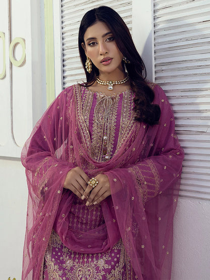 Salitex | Signature Festive Chiffon | SUNW6NO004UT M Rose Pink Cotton Net