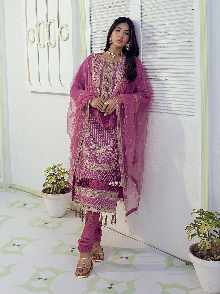 Salitex | Signature Festive Chiffon | SUNW6NO004UT L Rose Pink Cotton Net